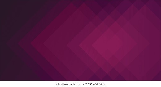 The image features geometric overlapping shapes and a color gradient that shifts from a deep, saturated burgundy to softer, lighter magenta tones enhancing its modern, abstract feel