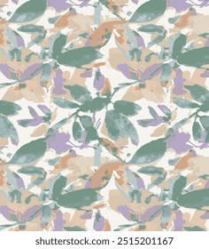 The image features a group of colorful butterflies on clothing fabric with a pattern resembling wrapping paper. The design includes motifs of flowers and leaves.