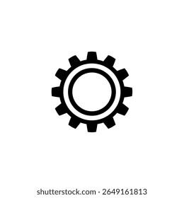 The image features a machine component over a white background. The design features a mechanical gear with a cogwheel mechanism, isolated on white.
