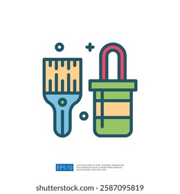 The image features a paintbrush and a padlock, symbolizing creativity and security, possibly related to art or design protection.