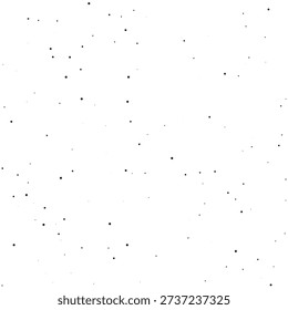 The image features a plain white background with numerous small black dots dispersed across it, creating a simple yet visually intriguing pattern.