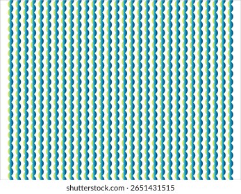Image features a seamless, wavy pattern consisting of vertical zigzag lines in alternating blue, yellow-green, and teal tones. The background is white which enhances the color contrast of the pattern.