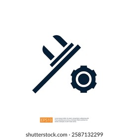 The image features a simple graphic representation of a caliper and a gear, symbolizing precision measurement and mechanical engineering.