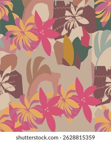 The image features a vibrant floral pattern on fabric, showcasing an array of colors and designs. The intricate details highlight the beauty of nature as depicted through art.