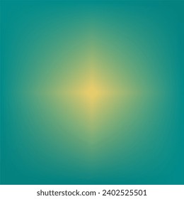 The image features a vibrant gradient background transitioning from a deep teal at the edges to a bright yellow at the center, creating a dynamic and eye-catching effect.