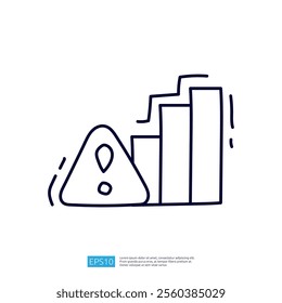 The image features a warning symbol alongside ascending bar graphs, suggesting a focus on risk assessment or data analysis.