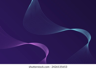 An image featuring a vibrant purple background with wavy lines spreading across it