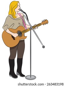 An Image Of A Female Country Western Singer.