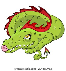 An image of female dragon.