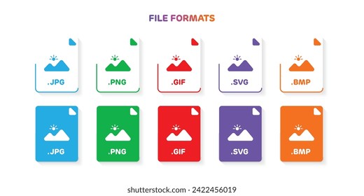 Image file formats of JPG, PNG, GIF, BMP and many more