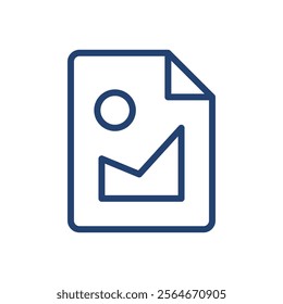 Image file icon Outline icon sign