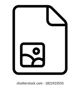 image file icon with outline style. Suitable for website design, logo, app, ui, etc.