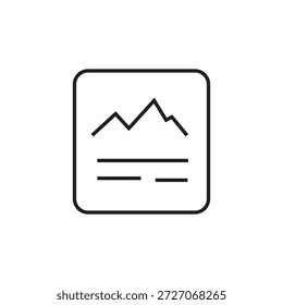 Icono de archivo de Imagen Vector de contorno Línea editable Ilustración de documento fotográfico EPS