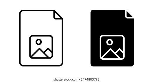 Image File icon set. for mobile concept and web design. vector illustration