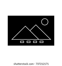 image file  icon, vector illustration, sign on isolated background