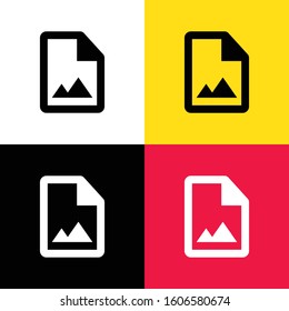 Image File icon for web and mobile