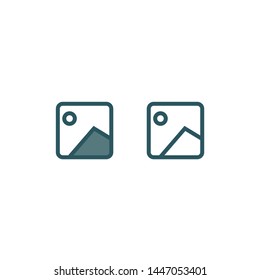 Image fill and line icon