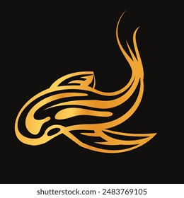 image a fish gold logo