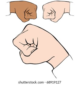 An image of a fist bump handshake.