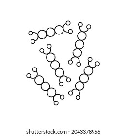 image of five DNA molecule icons