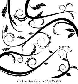 An image of a floral vine.