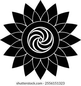 Image of flower chakra spiral