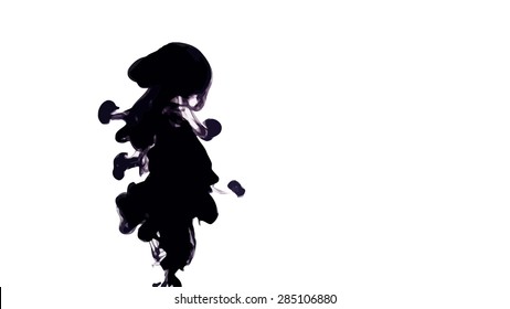 Image of flowing ink. Stylish background texture for presentation or cover with a space for text. Grungy decorative texture.