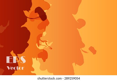 Image of flowing ink. Stylish background texture for presentation or cover with a space for text. Grungy decorative texture.