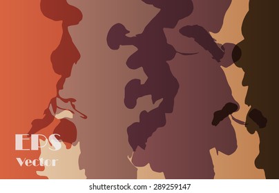 Image of flowing ink. Stylish background texture for presentation or cover with a space for text. Grungy decorative texture.