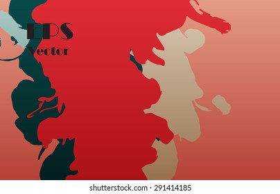 Image of flowing ink. Stylish background texture for presentation or cover with a space for text. Grungy decorative texture.