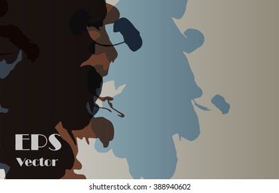 Image of flowing ink. Stylish background texture for presentation or cover with a space for text. Grungy decorative texture.