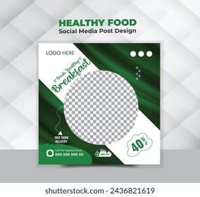 An image for a food-themed social media banner. a square-shaped hamburger graphic that might be utilized in social media posts.