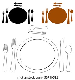 An image of a formal place setting.