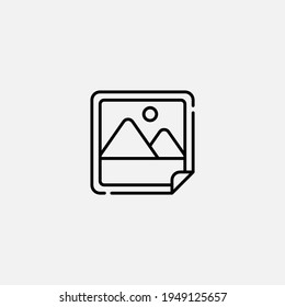 Image frame icon sign vector,Symbol, logo illustration for web and mobile