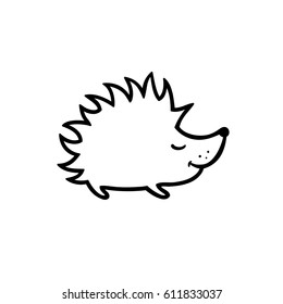 image of the funny hedgehog. icon