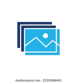 image galery colored icon vector design good for web or mobile app