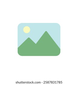 Image Gallery Icon Symbol. Premium Quality Isolated Image Gallery Icon Element In Trendy Style. Vector Illustration of Image, Photo and Album Meaning Concept.