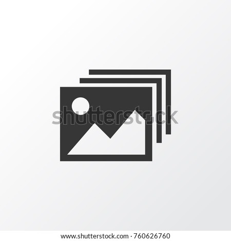 Image Gallery Icon Symbol. Premium Quality Isolated Image Gallery Icon Element In Trendy Style. Vector Illustration of Image, Photo and Album Meaning Concept.