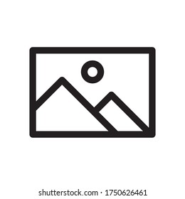 Línea de galería de imágenes Diseño de iconos