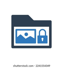 Image Gallery Lock Icon Sign Symbol