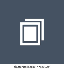 Image gallery pics simple vector icon isolated