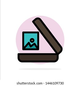 Image, Gallery, Picture Abstract Circle Background Flat color Icon