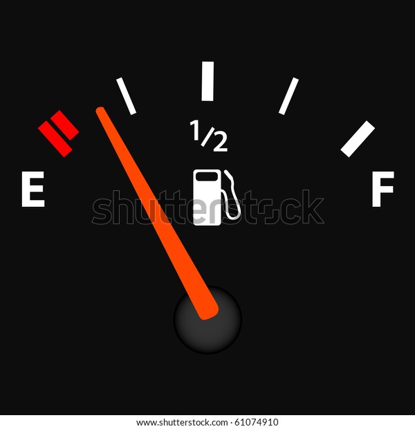 Image of a gas gauge\
illustration.