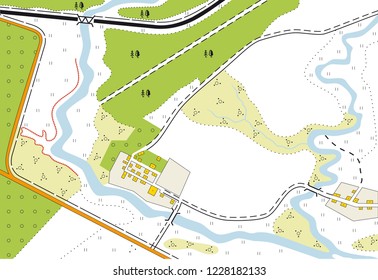 image of a geographical map of the area