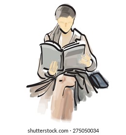 image  girl reading
