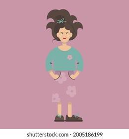 Womаn. Image of a girl. Vector image. Concept. 