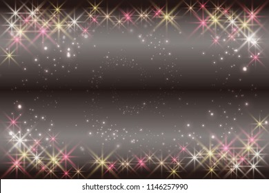 Image of glittering light, star scraps, starburst, Milky Way, Galaxy, Starry Sky, Night Sky,