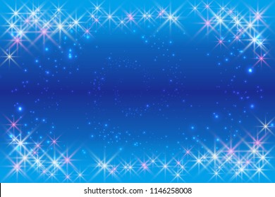 Image of glittering light, star scraps, starburst, Milky Way, Galaxy, Starry Sky, Night Sky,