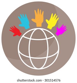 An image of a global diversity icon.