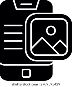 Image Glyph Style Icon Design